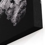 Telluride Metallic Crystal Art - Black and Silver Textured Wall Decor