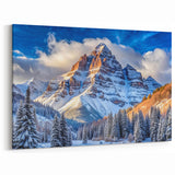 Majestic Maroon Bells Winter Landscape - Colorado Mountain Wall Art
