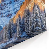 Majestic Maroon Bells Winter Landscape - Colorado Mountain Wall Art