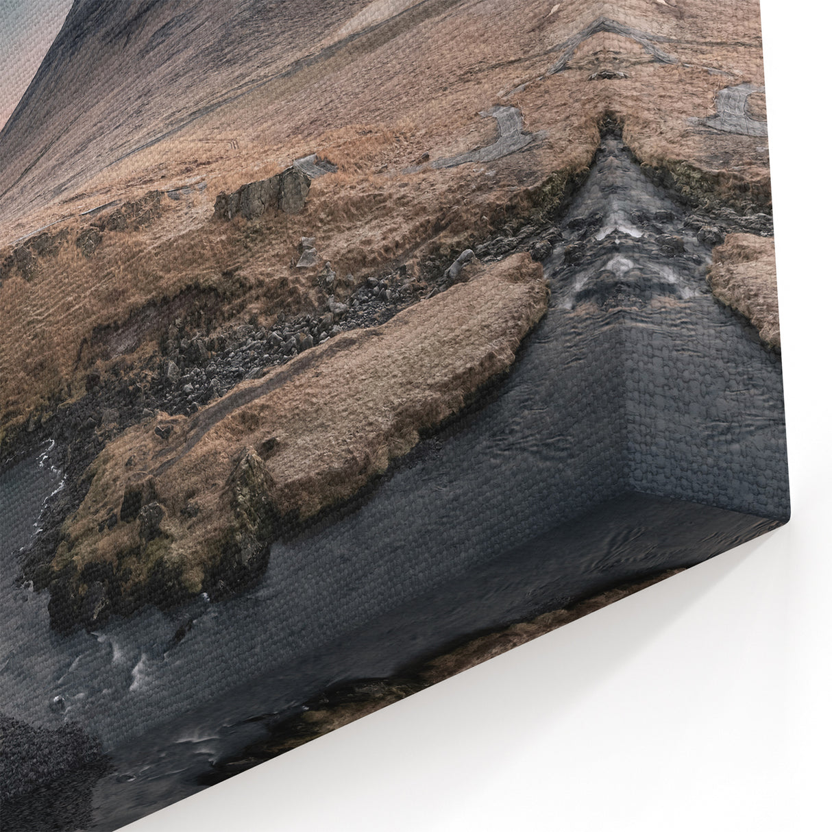 Iceland Waterfall Art - Northern Lights over Kirkjufell Landscape Print