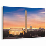 Lincoln Memorial at Sunrise Wall Art - Washington DC Monument Print