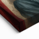 Abraham Lincoln Wall Art - Patriotic Portrait with American Flag