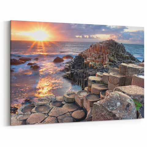 Ireland Nature Artwork - Giant's Causeway at Sunrise