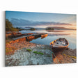 Ireland Wall Art - Tranquil Lake Scene with Boats at Sunrise