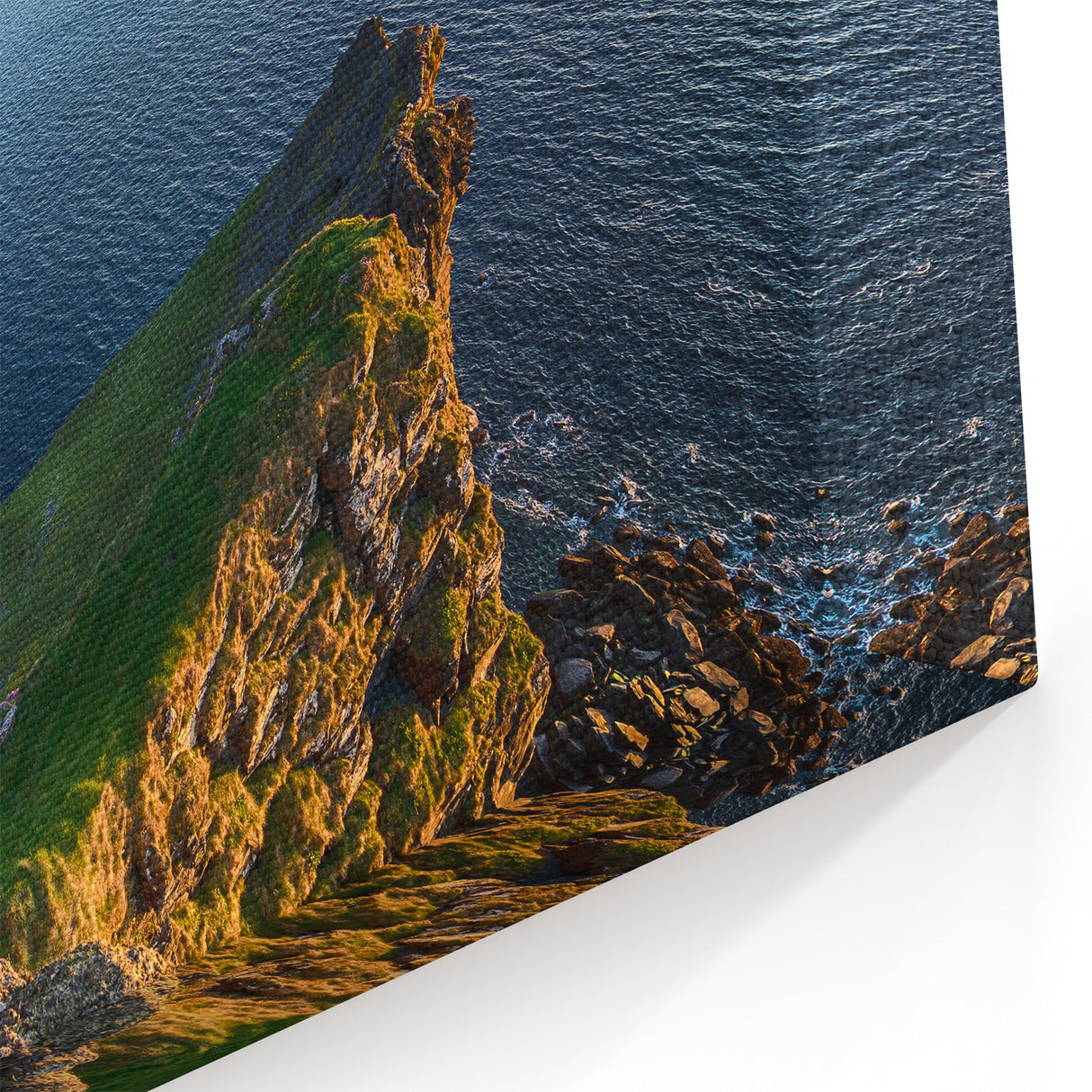 Scenic Ireland Prints - Cliffs of Moher at Sunset with Wildflowers