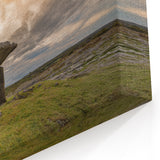 Irish Landscape Art - Dolmen Under Dramatic Skies and Rolling Hills