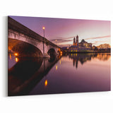 Ireland Photography Wall Decor - Sunset Bridge and Cathedral View