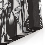 Artistic Abraham Lincoln Statue Wall Art - Bold Black & White Illustration