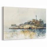 Alcatraz Wall Art – Historic San Francisco Bay Art Print