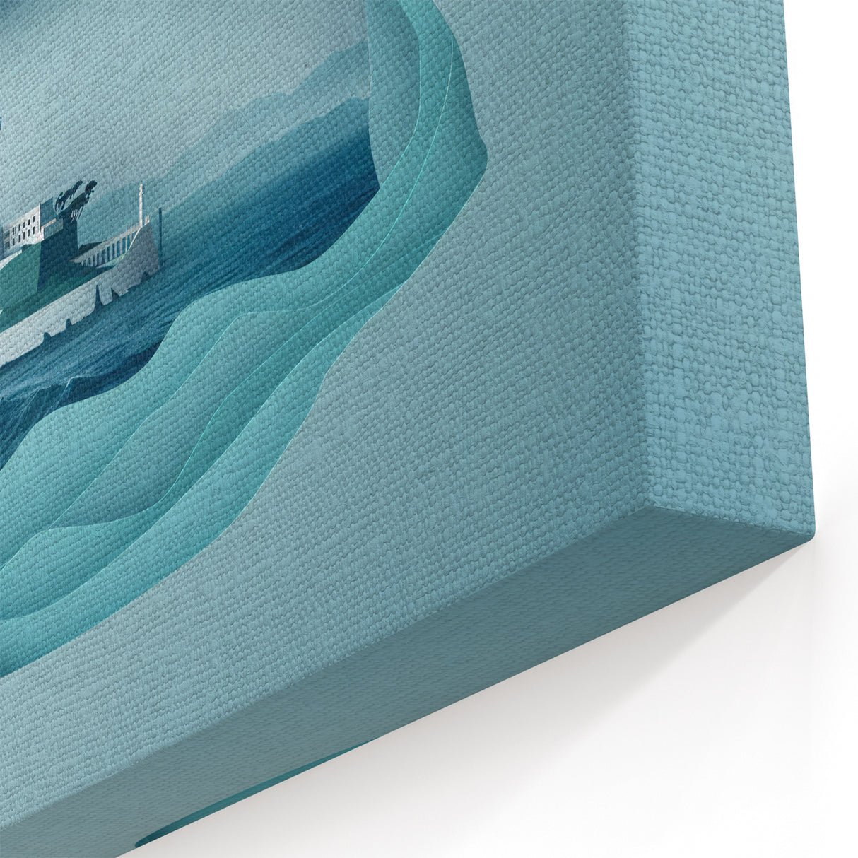 Alcatraz Island Paper Cut Art – Minimalist San Francisco Bay Print