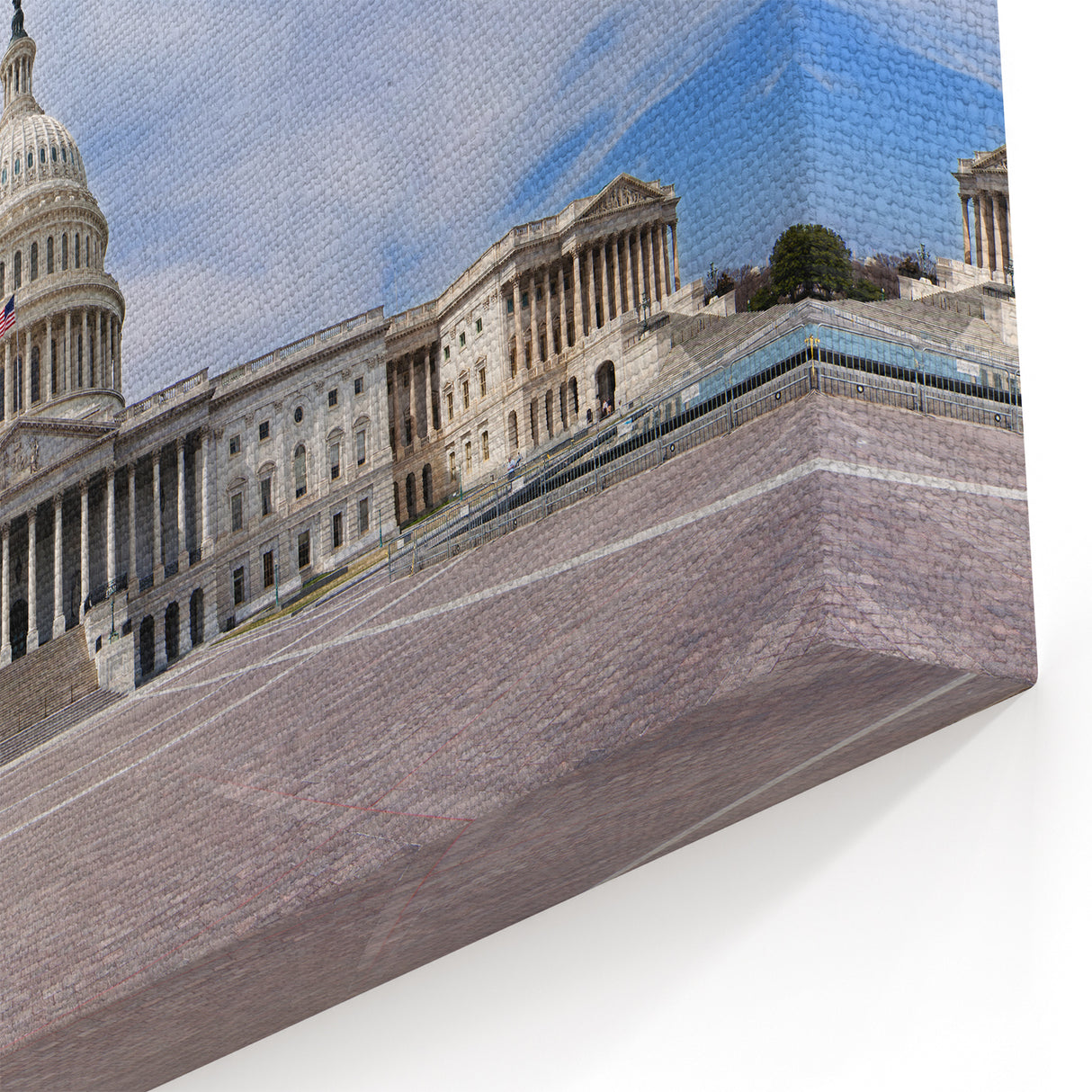 US Capitol Building Wall Art - Iconic Washington DC Landmark Canvas Print
