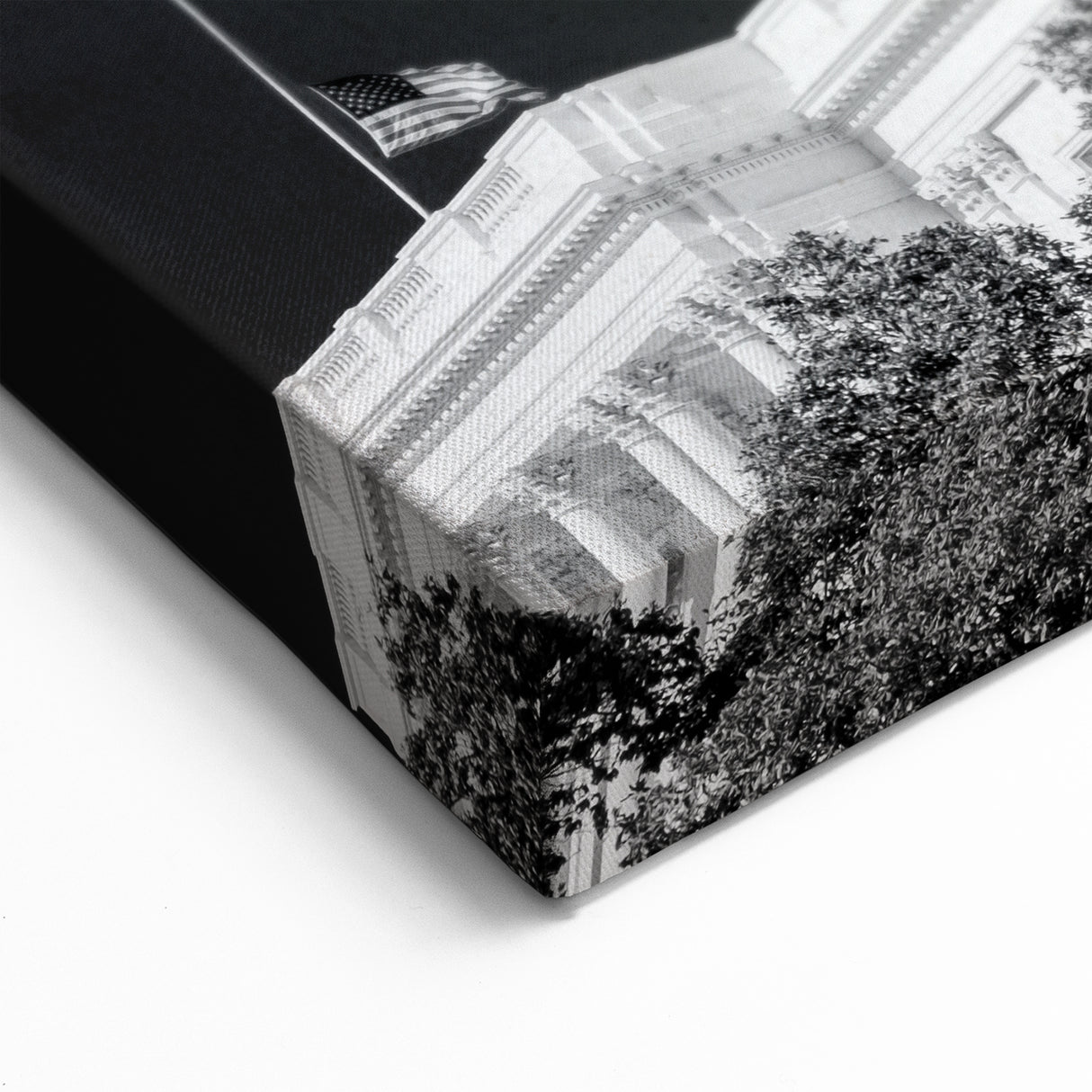 US Capitol Building Wall Art - Black and White Washington DC Architecture