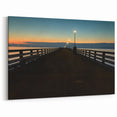 Twilight Pier Art - Berkeley Waterfront View on Canvas Print