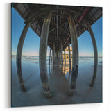 Daytona Beach Pier Understructure - Unique Coastal Florida Art on Canvas