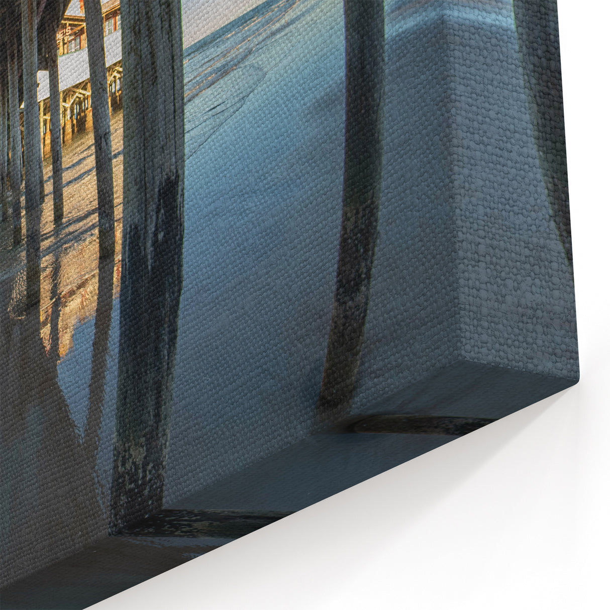 Daytona Beach Pier Understructure - Unique Coastal Florida Art on Canvas