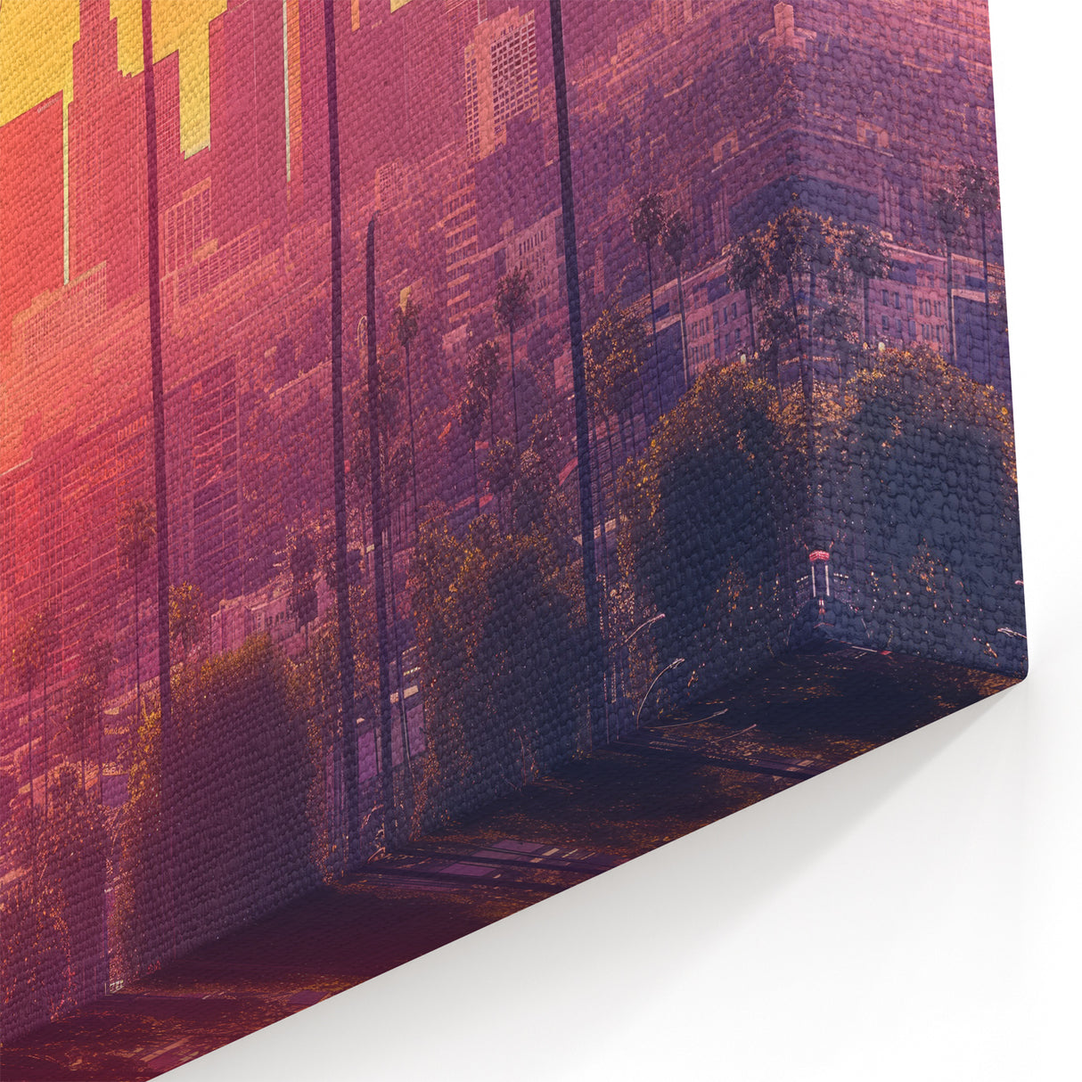 Iconic Los Angeles Palm Trees Wall Art - California Sunset Skyline