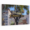 Luxury Beverly Hills Art - Scenic Via Rodeo Drive California Canvas Print