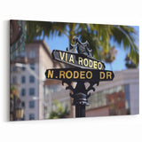 Luxury Beverly Hills Art - Scenic Via Rodeo Drive California Canvas Print