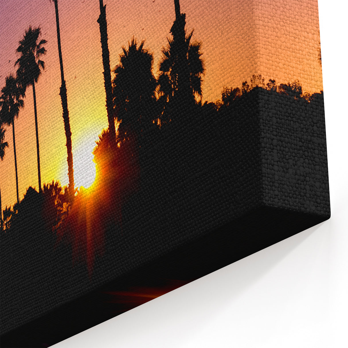 California Sunset Palm Trees Art - Scenic Beverly Hills Wall Print