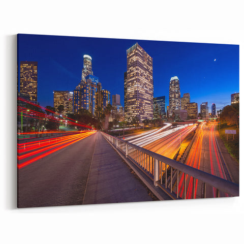 Beverly Hills Skyline at Night - Iconic California Cityscape Wall Art