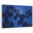 Beverly Hills Palm Trees Silhouette - Blue Sky California Wall Art