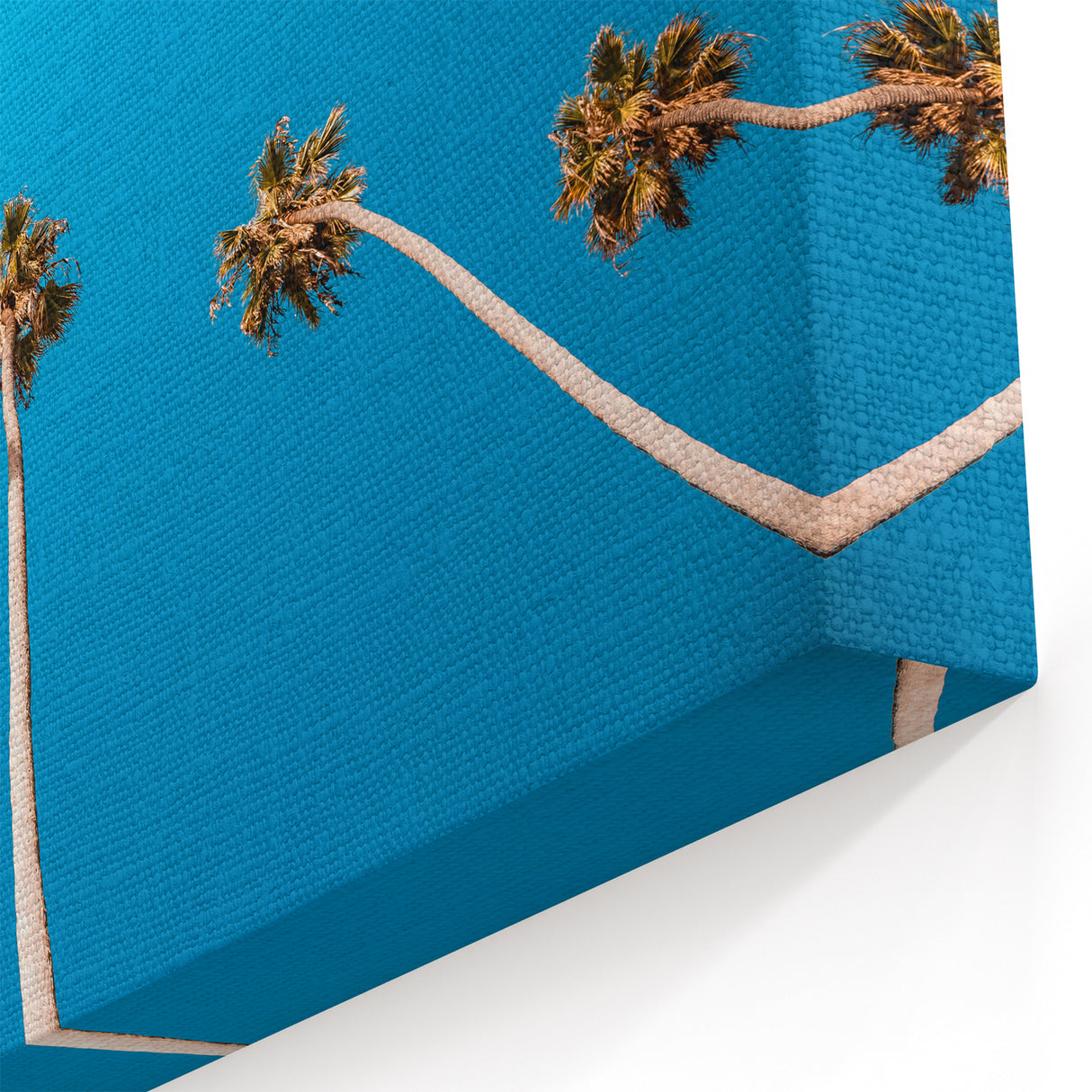 Bright Blue Sky Beverly Hills Wall Print - California Palm Trees Art