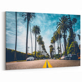 Iconic Beverly Hills Street Art - Palm Trees California Scenic Print