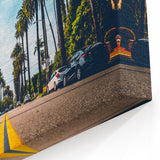 Iconic Beverly Hills Street Art - Palm Trees California Scenic Print