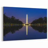 Washington Monument Wall Art - Iconic Night View Canvas and Framed Prints