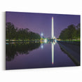 Washington Monument Wall Art - Reflecting Pool Night View Canvas Print