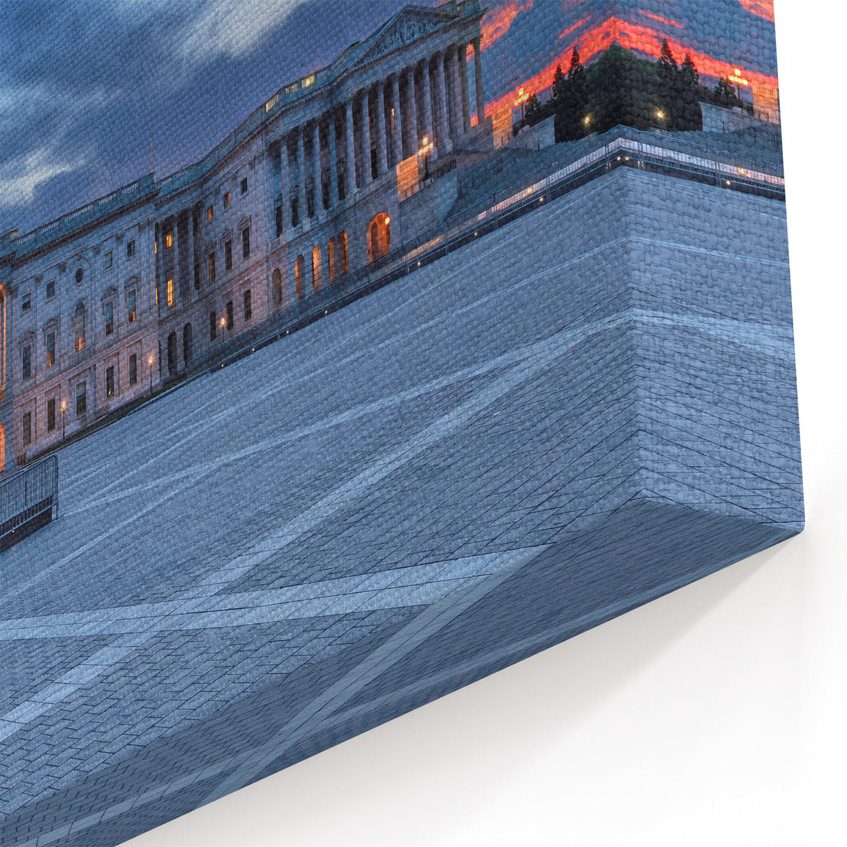 Capitol Building Wall Art - Iconic Washington DC Canvas and Framed Print