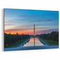 Washington Monument Wall Art - Sunrise Reflection Canvas and Print