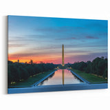 Washington Monument Wall Art - Sunrise Reflection Canvas and Print