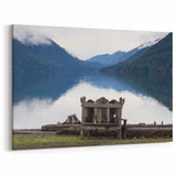 Serene Olympic National Park Wall Art - Scenic Lake and Mountain View