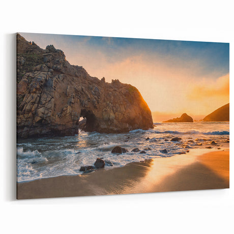 Golden Sunset at Big Sur – California Coastal Landscape Wall Art