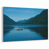 Olympic National Park Canvas Prints-Kayakers on Serene Lake in Washington