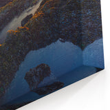 Scenic Olympic National Park Art - Vibrant Sunset Over Rocky Coast