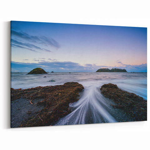 Nature Art Prints of Olympic Park - Coastal Tide Flowing on Rocky Shore