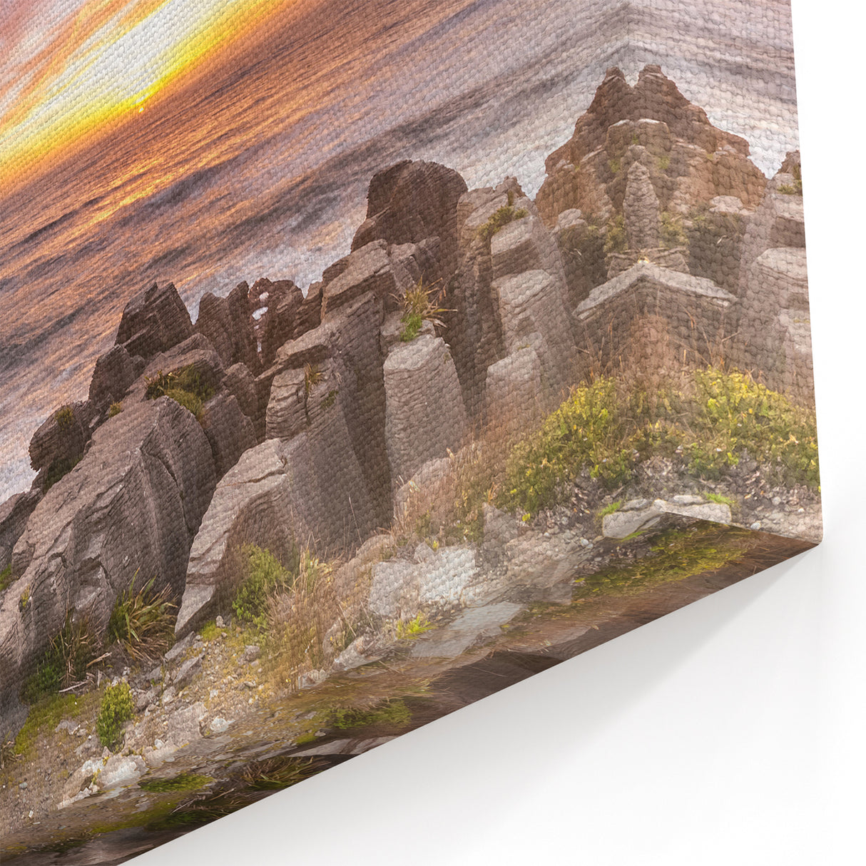 New Zealand Coastal Sunset Art - Scenic West Coast Canvas Print