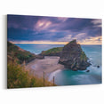 New Zealand Coastal Art - West Coast Beach and Cliff Canvas Print
