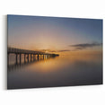 West Coast New Zealand Pier Sunset - Tranquil Coastal Wall Art Print
