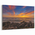West Coast Sunset Art - New Zealand Coastal Landscape Canvas Print