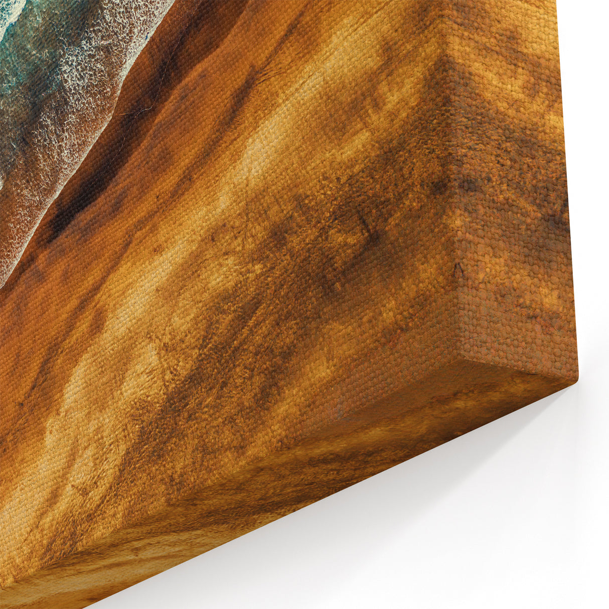 New Zealand Aerial Beach Art - Ocean Waves and Sand Coastal Canvas Print