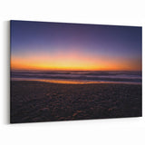 New Zealand Coastal Sunset Art - Pebbled Beach at Dusk Canvas Print
