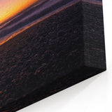 New Zealand Coastal Sunset Art - Pebbled Beach at Dusk Canvas Print