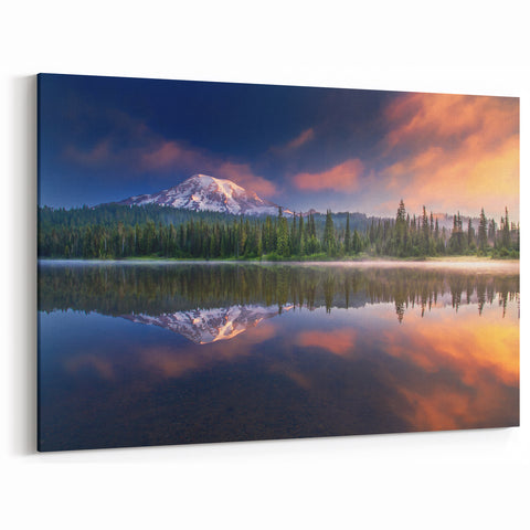 Mount Rainier Scenic Artwork - Canvas Framed and Rolled Prints