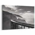 Timeless Big Sur Bridge in Black & White – Coastal California Wall Art