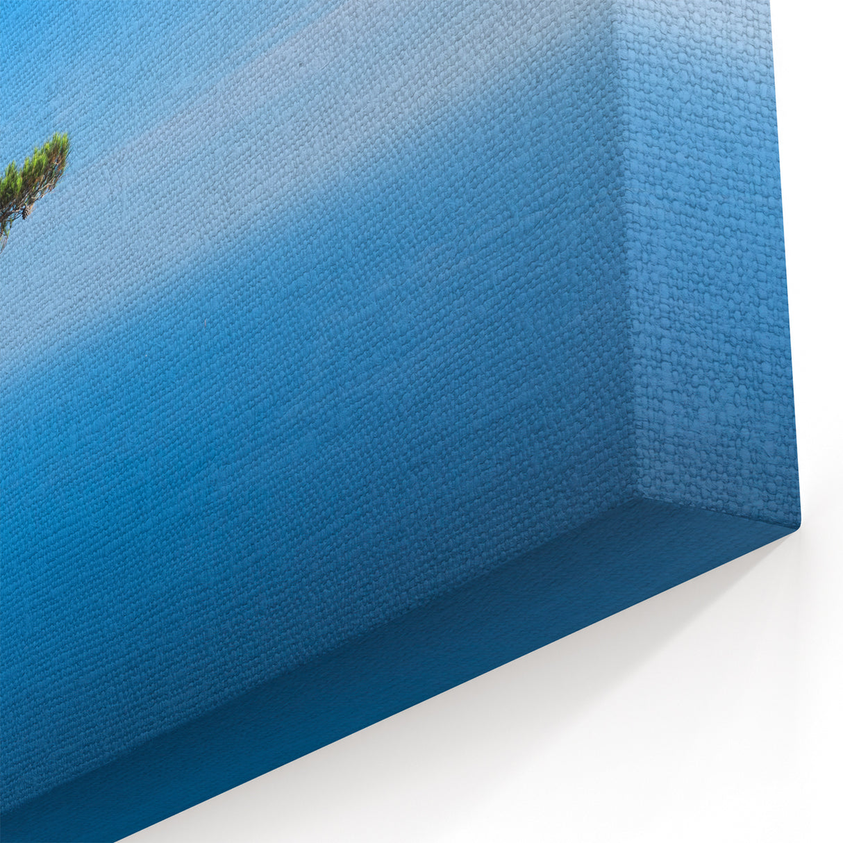 French Country Wall Art - Serene Coastal Tree and Ocean Landscape Print