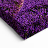 Provence Landscape Print - Endless Lavender Rows with Trees in the Distance