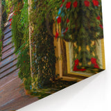 Provence Wall Art - Colorful Street with Shuttered Houses and Flowers